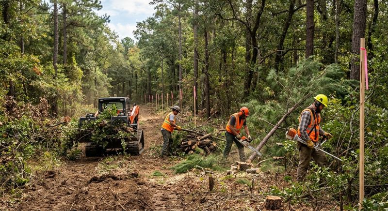 Lake Lot Clearing in Katy, TX